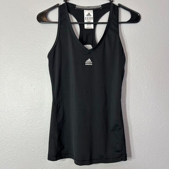 Adidas TechFit ClimaСool Athletic Tank Top Workout Racerback Performance Black S - Picture 1 of 5